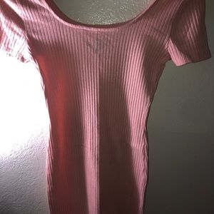 Pink mini dress